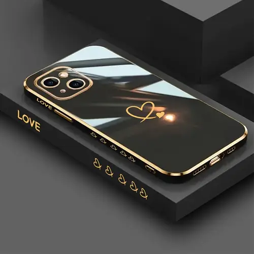 heart love trendy elegant   fashion phone case for iphone 11 12 13   15 16 plus pro max shockproof silicone soft cover   tpu fundas